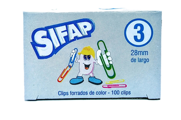 CLIPS FORRADO 3 CAJITA X 100 UDS.(28 MM) SIFAP
