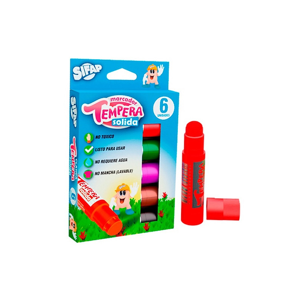 TEMPERA SOLIDA CLASICA X 6 UDS SIFAP