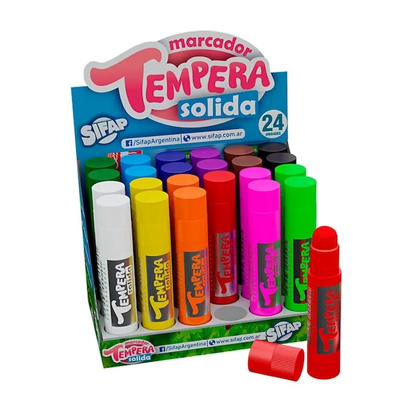 TEMPERA SOLIDA DISPLAY X 24 UDS SIFAP