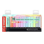 RESALTADOR BOSS PASTEL DESKSET x 15 SURTIDO STABILO