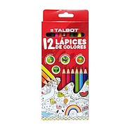 LAPICES COLORES ECO x 12 LARGOS TALBOT