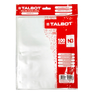 FOLIO ESCOLAR POLIPROPILENO x100u TALBOT