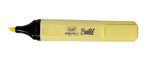 RESALTADOR HIGH TEXTER - PASTEL AMARILLO TRABI
