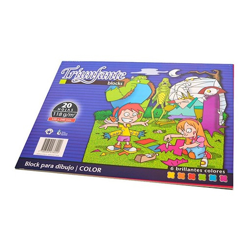 BLOCK DE DIBUJO N°6 X 20 Hjs - COLOR TRIUNFANTE - $ 8.800