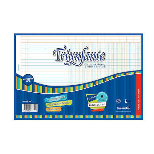 REPUESTO N°5 X 8 Hjs - 10 COLUMNAS TRIUNFANTE - $ 2.200