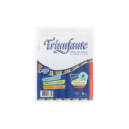 REPUESTO N°3 X 8 Hjs - 3 COLUMNAS TRIUNFANTE - $ 1.400