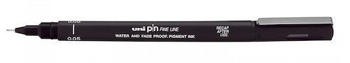MARCADOR ESTILOGRAFO DESC. UNI PIN 0,05 MM NEGRO UNI-BALL - $ 3.800
