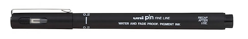 MARCADOR ESTILOGRAFO DESC. UNI PIN 0,2 MM NEGRO UNI-BALL - $ 3.800