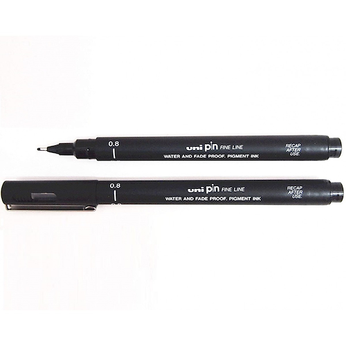 MARCADOR ESTILOGRAFO DESC. UNI PIN 0,8 MM NEGRO UNI-BALL - $ 3.800