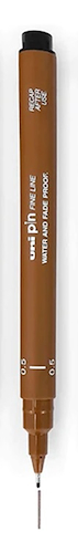MARCADOR ESTILOGRAFO DESC. UNI PIN SEPIA - 0,5 MM UNI-BALL - $ 3.800