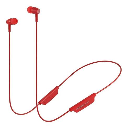 AUDIO-TECHNICA ATH-CLR100BTRD - Rojo - In-Ear Auriculares - c/Microfono y Bluetooth