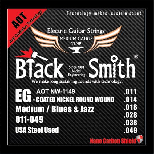 BLACK SMITH AOT NW-1149 - Medium - 011/49 - Coated Encordado p/Guitarra Eléctrica