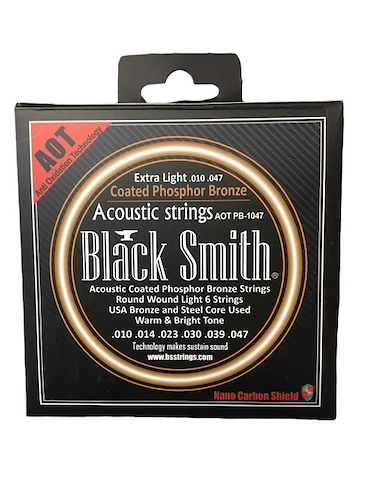 BLACK SMITH AOT-PB-1047  Fosf Broze Encordado p/Guitarra Acustica