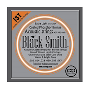 BLACK SMITH Encordado p/Guitarra Acústica APRC-1047 Extra Light- Antioxi