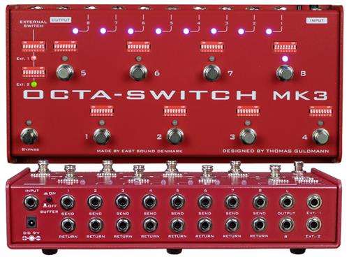 CARL MARTIN Octaswitch MKIII - Controlador De Pedales Múltiple Pedal de Control - Switcher