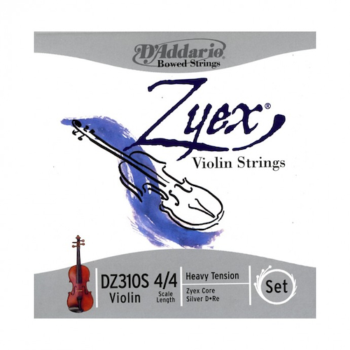 DADDARIO Orchestral DZ310S4/4H - Zyex Tension Alta (D en Plata) Encordado p/Violin