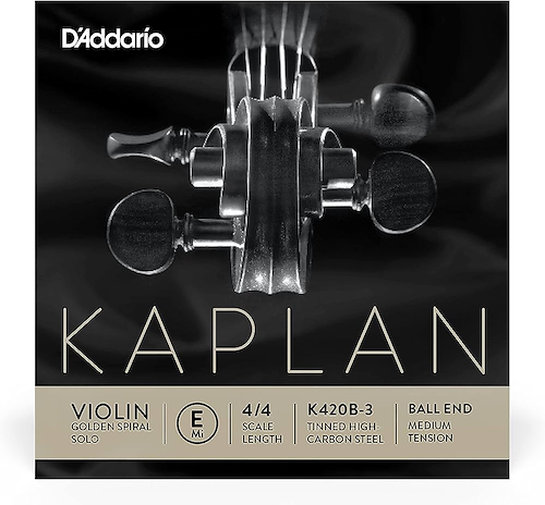 DADDARIO Orchestral K420B-3 Cuerda 1º, p/Violin, E Mi, Kaplan Golden Spiral, Cabo en  bo