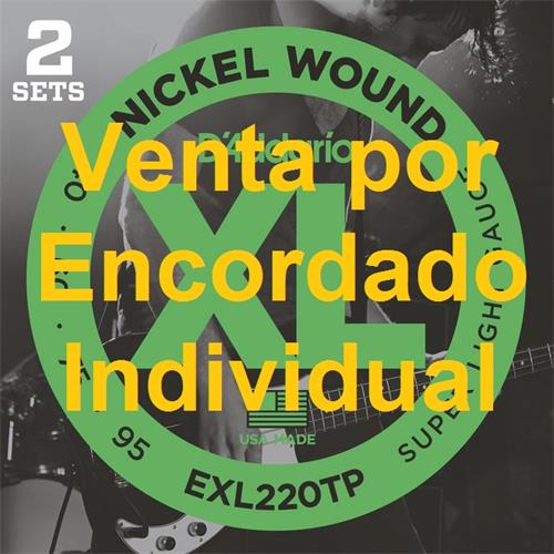 DADDARIO Strings EXL220-TP XL Nickel Wound 040/095 Encordado p/Bajo Eléctrico c/u