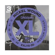 DADDARIO Strings EXL115-3D - XL Nickel Wound 11/49 Encordado p/Guitarra Eléctrica