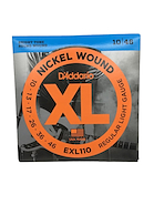 DADDARIO Strings EXL110 - XL Nickel Wound 010/046 Encordado p/Guitarra Eléctrica