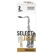 DADDARIO WOODWINDS Select Jazz Unfiled #2S x5 Caja de Cañas Saxo Tenor