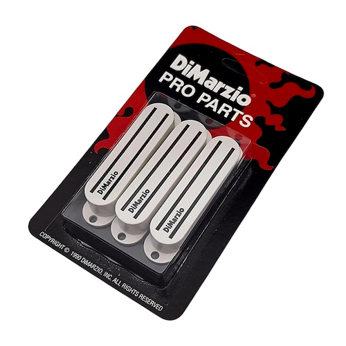DIMARZIO DM2002 - WH (x3)  F.Track Cubre Microfono Doble (Espacio de Simple)