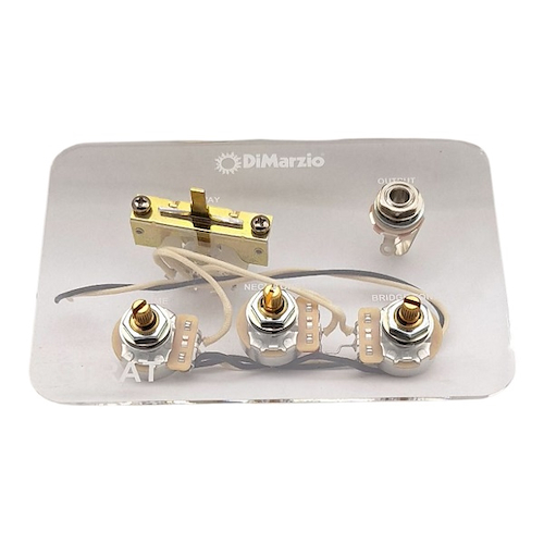 DIMARZIO GW2108A5 - single coil  Strato 5 vias y  Pot 250 K Circuito cableado Completo