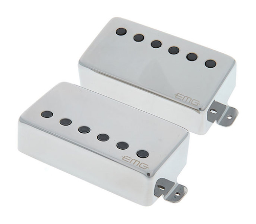 EMG 57/66 SET CH - Brushed Chrome Micrófono p/Guitarra Bobina Doble (SET)