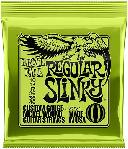 ERNIE BALL EB2221 Slinky Standard - Regular Slinky 10/46 Encordado p/Guitarra Eléctrica