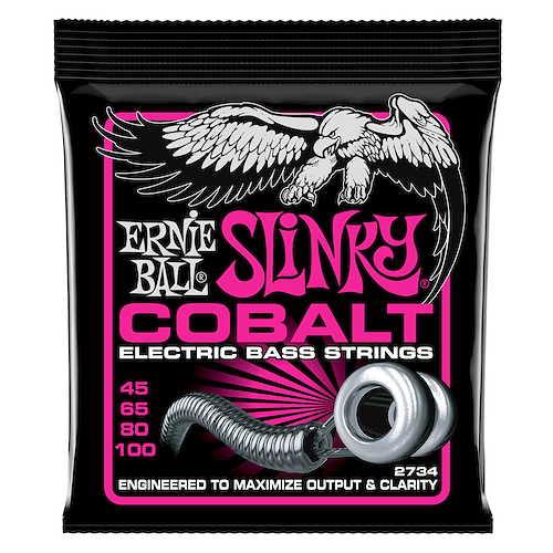 ERNIE BALL Slinky  Cobalt - 45/100 Encordado p/Bajo Electrico