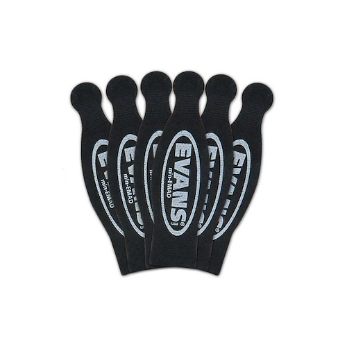 EVANS MINEMAD - (X 6 Unidades) Dampers p/toms Y redoblantes