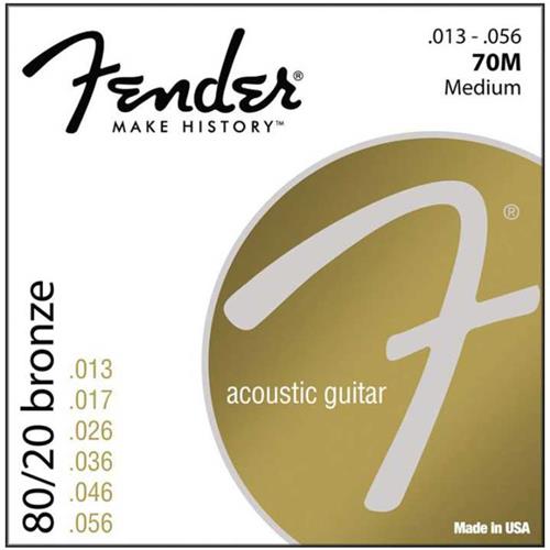 FENDER SPA 70M - Bronce 80/20 - 013/056 Encordado p/Guitarra Acústica