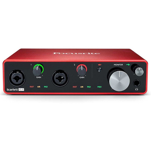 Focusrite Scarlett 4i4 (3ra Generación) Interfaz de Audio USB