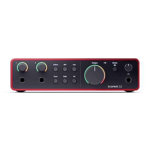 Focusrite Scarlett 2i2 (4ta Generación) Interfaz de audio USB