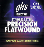 GHS 800 - 11/46 Encordado p/Guitarra Electrica Flat