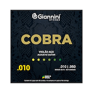 GIANNINI GEEFLE - 10-50  - Bronze - 85/15 Encordado p/Guitarra Acústica *
