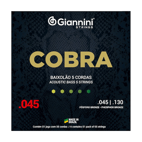 GIANNINI GEEBASF5 - 45/130 Encordado p/Bajo Acustico *