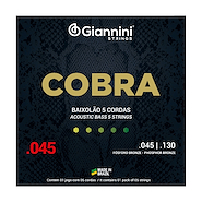 GIANNINI GEEBASF5 - 45/130 Encordado p/Bajo Acustico *