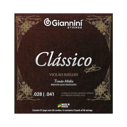 GIANNINI GENWPM - Media Tension Encordado p/Guitarra Clásica *