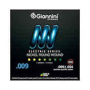 GIANNINI GEEGST-7 - Cuerdas - 09/54 Encordado p/Guitarra Eléctrica *