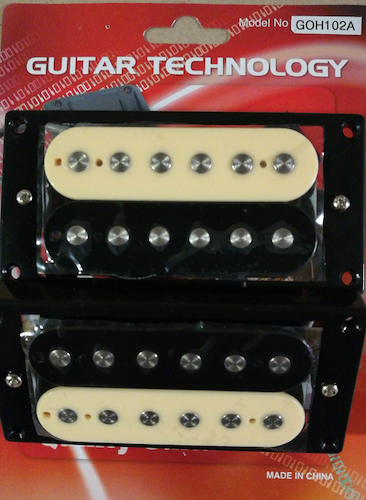 GUITAR TEC GOH102A - Zebra Alnico Micrófono Doble Bobina