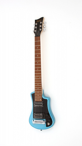 HOFNER SHORTY 2 Humbucker SH-D-BL azul - c/Funda Guitarra Electrica