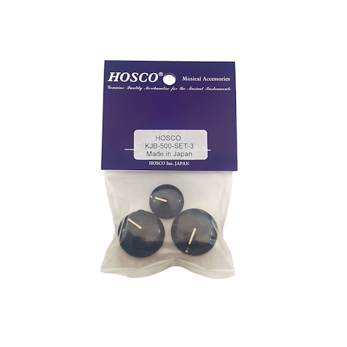HOSCO - JAPAN KJB500BK - Jazz Bass (set x3) Perilla p/bajo electrico