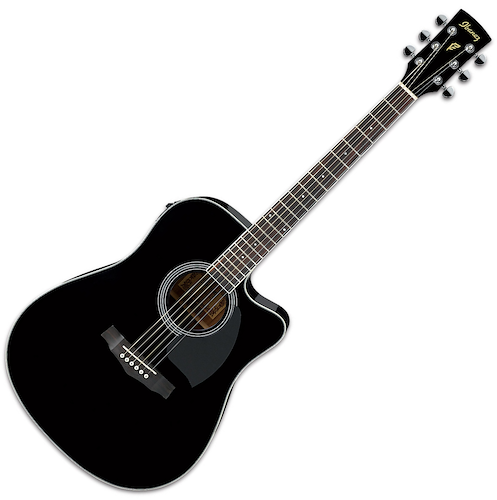 IBANEZ PF15ECE - Negra (BK) Guitarra Acústica c/EQ