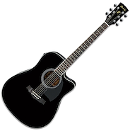 IBANEZ PF15ECE - Negra (BK) Guitarra Acústica c/EQ