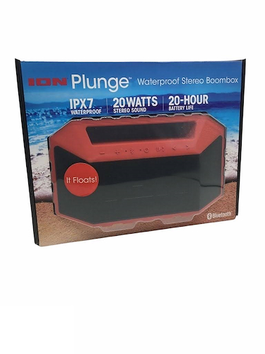 ION Plunge  Boombox (Bluetooth) Parlante Portable ( Rojo ) Reciste al Agua