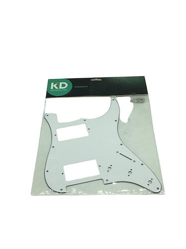 KD H-1003 WBW - Tricapa Blanco (HH) Pickguard p/Stratocaster HH