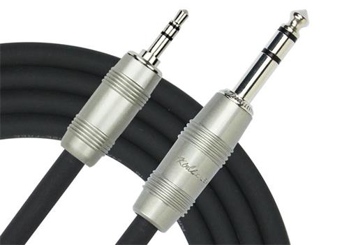 KIRLIN AP-264PRL-06FT - 1,8m (1/4 TRS a 1/8 TRS) Cable Estéreo Plug a Miniplug
