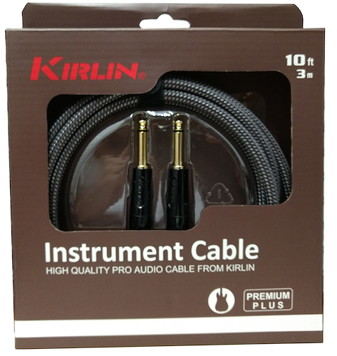 KIRLIN IWB-201BFGT-10FT - 3m (Textil, Premium) Cable Mono Plug