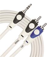 KIRLIN LGY-364L-10FT - 3m Cable Estéreo Miniplug TRS a 2 RCA
